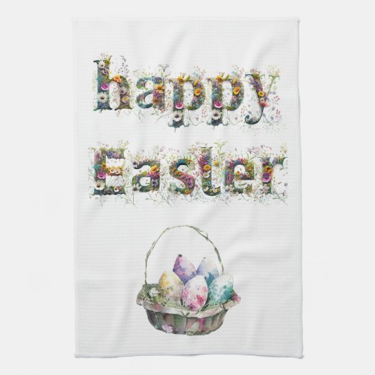 Happy Oaster Decorative Wildblume Geschirrtuch (Vertikal)