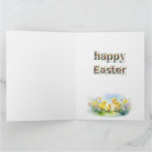 Happy Oaster Decorative Wildblume Karte (Innenseite)