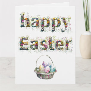Happy Oaster Decorative Wildblume Karte