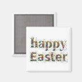 Happy Oaster Decorative Wildblume Magnet (Vorderseite/Rückseite)