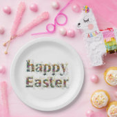 Happy Oaster Decorative Wildblume Pappteller (Party)