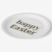 Happy Oaster Decorative Wildblume Pappteller (Schrägansicht)