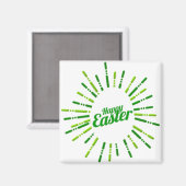 Happy Oaster Design Magnet (Vorderseite/Rückseite)