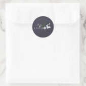 Happy Oaster Design Runder Aufkleber (Tasche)