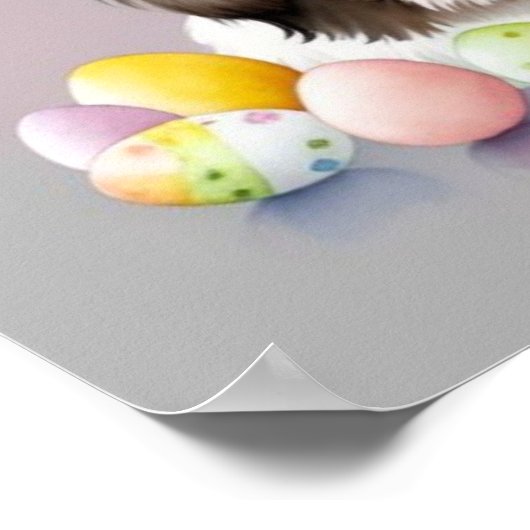 Happy Oaster Dog Poster (Ecke)