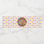 Happy Oaster Dots Wasser Flasche Etikett (Einzelnes Label)