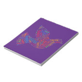 Happy Oaster Dove Grußtext Notizblock (Rotiert)