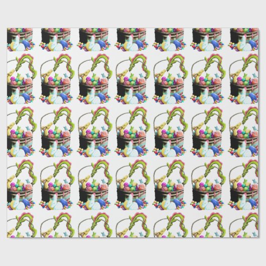 Happy Oaster Dragons Geschenkpapier (Flach)