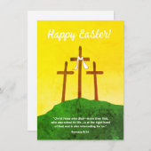 Happy Oaster drei Kreuze Feiertagskarte (Vorne/Hinten)