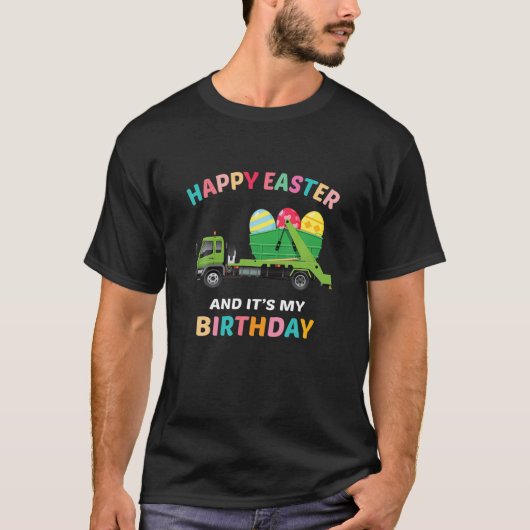 Happy Oaster, Dump Truck Ostereier T-Shirt (Vorderseite)