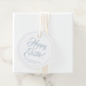 Happy Oaster dusty blue herzen benutzerdefinierte  Geschenkanhänger (Beispiel)