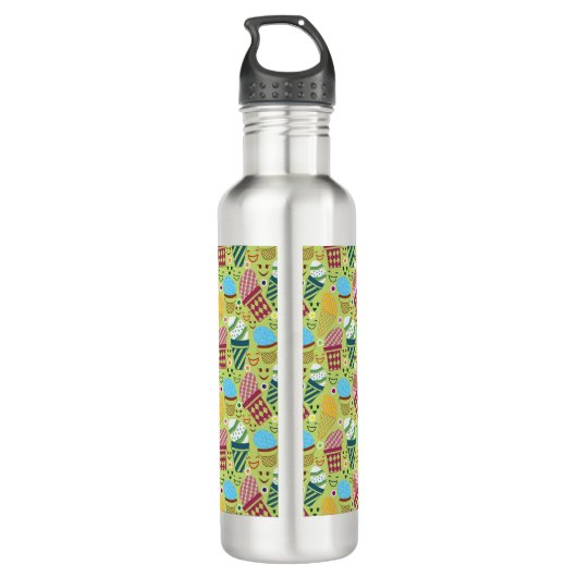 Happy Oaster Edelstahlflasche (Rückseite)