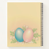 Happy Oaster Egg & Blume Notizblock (Rückseite)