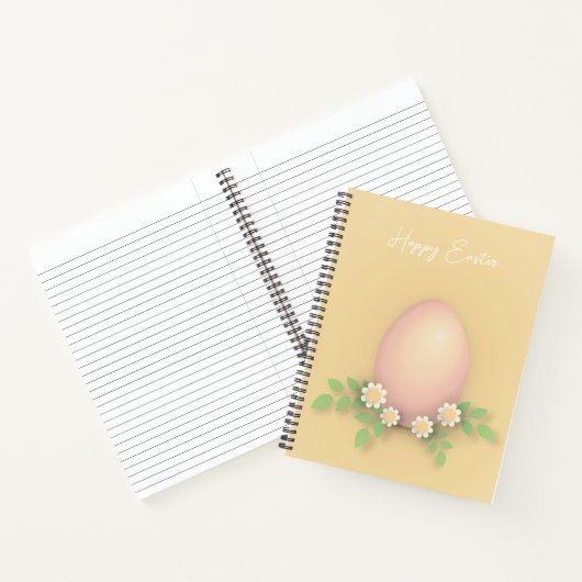 Happy Oaster Egg & Blume Notizblock (Innenseite)
