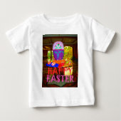 Happy Oaster Egg Center für Frühjahr Baby T-shirt (Vorderseite)