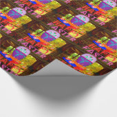 Happy Oaster Egg Center für Frühjahr Geschenkpapier (Ecke)