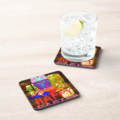 Happy Oaster Egg Center für Frühjahr Getränkeuntersetzer (Rechte Seite)