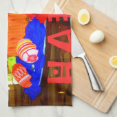 Happy Oaster Egg Center für Frühjahr Handtuch (Viertel Falte)