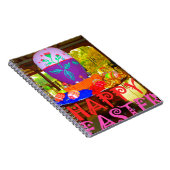 Happy Oaster Egg Center für Frühjahr Notizblock (Rechte Seite)