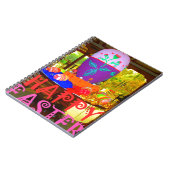 Happy Oaster Egg Center für Frühjahr Notizblock (Linke Seite)