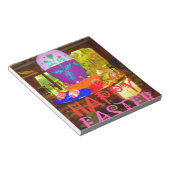 Happy Oaster Egg Center für Frühjahr Notizblock (angewinkelt)