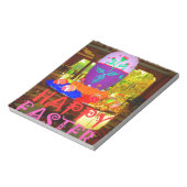 Happy Oaster Egg Center für Frühjahr Notizblock (Rotiert)