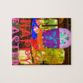 Happy Oaster Egg Center für Frühjahr Puzzle (Horizontal)