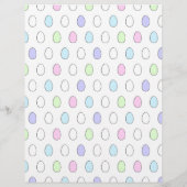 Happy Oaster Egg Farbing Page mit Niedlichem Eierm (Rückseite)