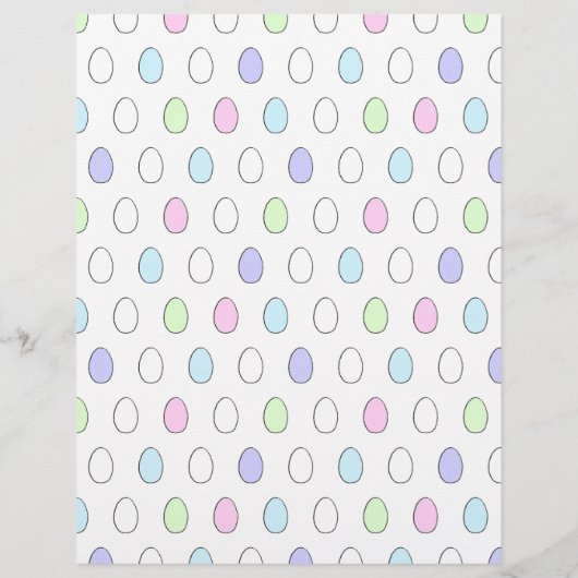 Happy Oaster Egg Farbing Page mit Niedlichem Eierm (Rückseite)