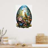 Happy Oaster Egg Forest Nature Poster (Küche)