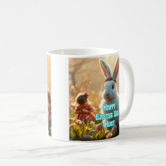 Happy Oaster Egg Hunt Day Kaffeetasse (VorderseiteRechts)