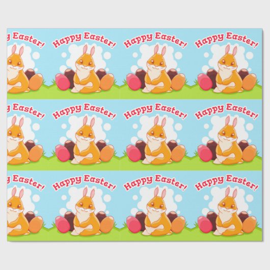 Happy Oaster Egg Hunt Geschenkpapier (Flach)