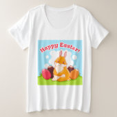 Happy Oaster Egg Hunt Große Größe T-Shirt (Design vorne)