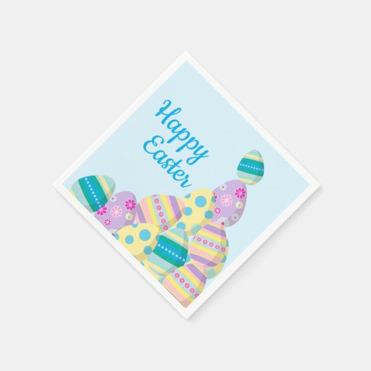 Happy Oaster Egg Hunt Moderne Illustration Serviette (Ecke)