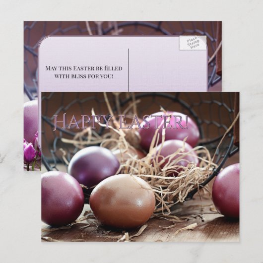 Happy Oaster Egg Hunt Postkarte (Vorne/Hinten)
