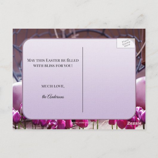 Happy Oaster Egg Hunt Postkarte (Rückseite)