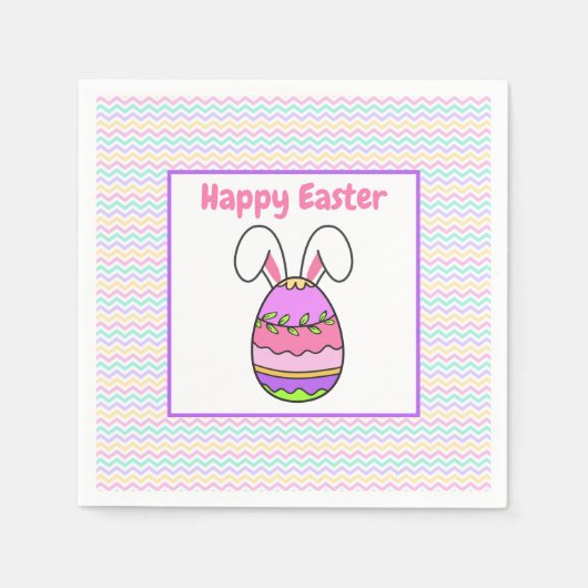 Happy Oaster Egg Party Serviette (Vorderseite)