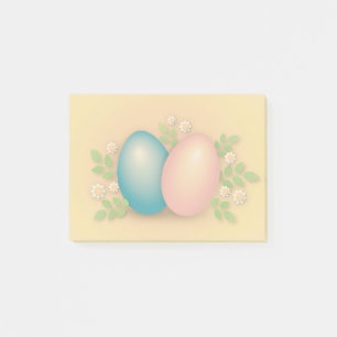 Happy Oaster Egg pastel florale Frühlingsurlaub Post-it Klebezettel