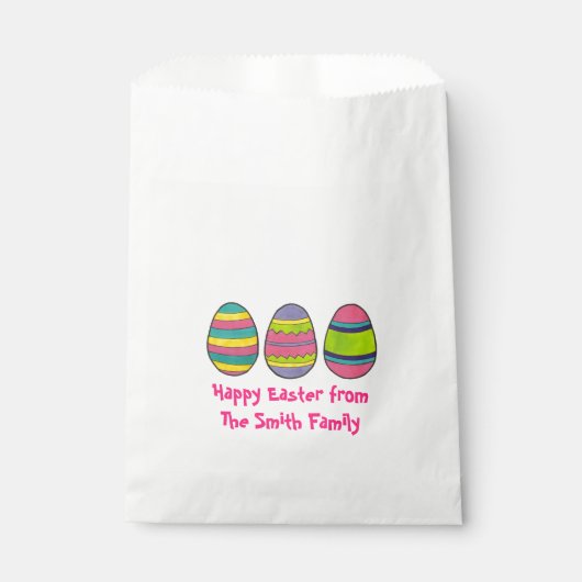 Happy Oaster Egg Personalisiert gebacken von Lecke Geschenktütchen (Vorderseite)
