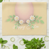 Happy Oaster Egg & Spring Blumen Geschirrtuch (Gefaltet)