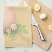 Happy Oaster Egg & Spring Blumen Geschirrtuch (Viertel Falte)