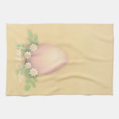 Happy Oaster Egg & Spring Blumen Geschirrtuch (Horizontal)