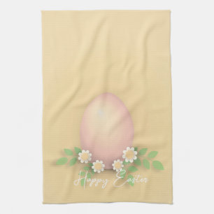 Happy Oaster Egg & Spring Blumen Geschirrtuch