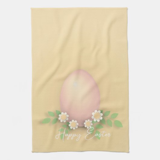 Happy Oaster Egg & Spring Blumen Geschirrtuch (Vertikal)