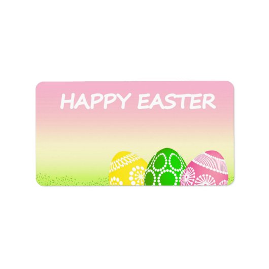 Happy Oaster Eggs Adressaufkleber (Vorne)