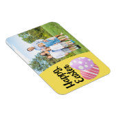 Happy Oaster Eggs auf Yellow Custom Foto Frame Magnet (Rechte Seite)
