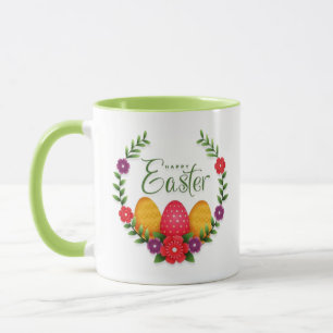 Happy Oaster Eggs Blume-23798 Tasse
