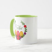 Happy Oaster Eggs Blume-23798 Tasse (Vorderseite Links)
