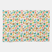 Happy Oaster Eggs Bunny Chicks Patten Geschirrtuch (Horizontal)