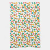 Happy Oaster Eggs Bunny Chicks Patten Geschirrtuch (Vertikal)